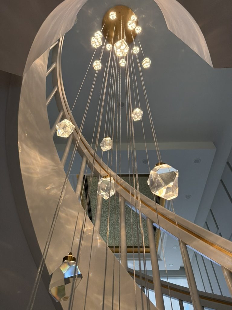 Modern crystal cascade