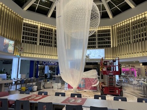 Mall Atrium Chandelier Service