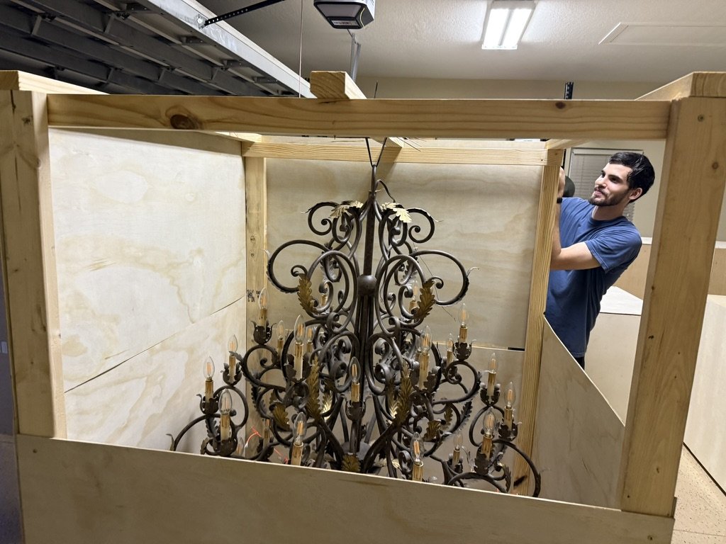 Custom Crating by Brightmen Chandeliers