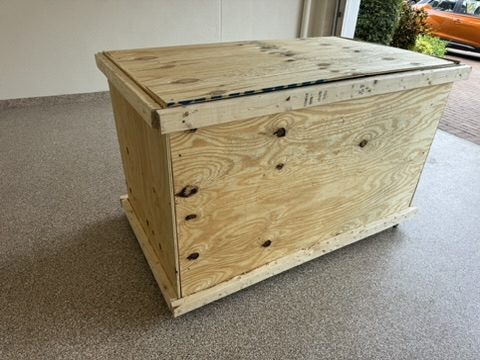 Finished custom crate