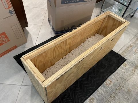 Foam-cushioned crate