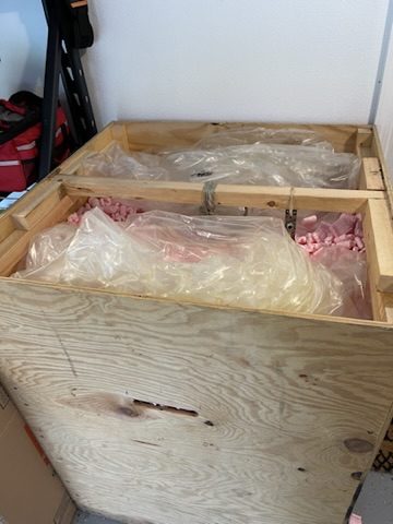 Foam-packed components