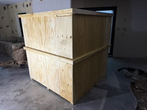 Stacked, ready to move
