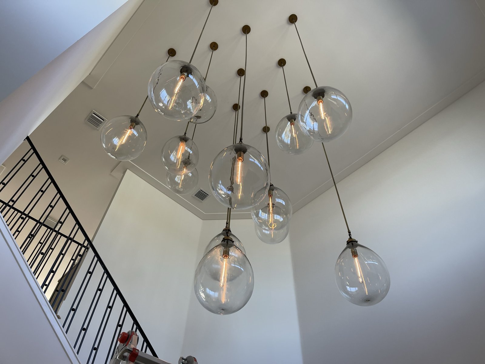 Hand blown balloon pendants