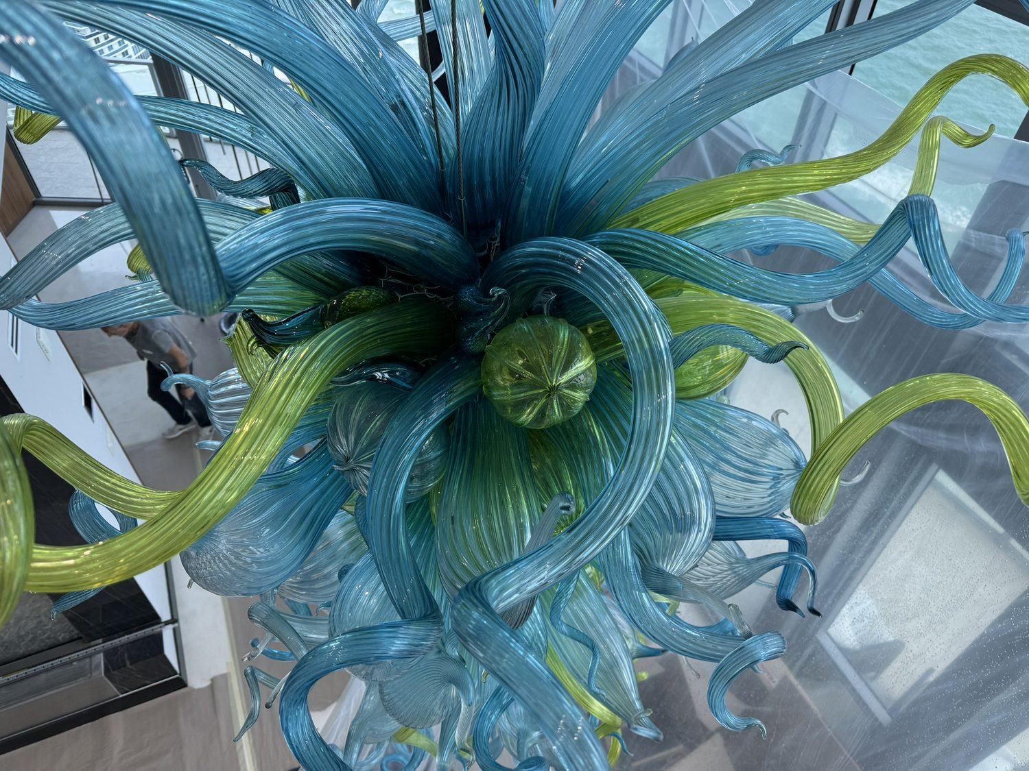 Blown-glass piece after cleaning