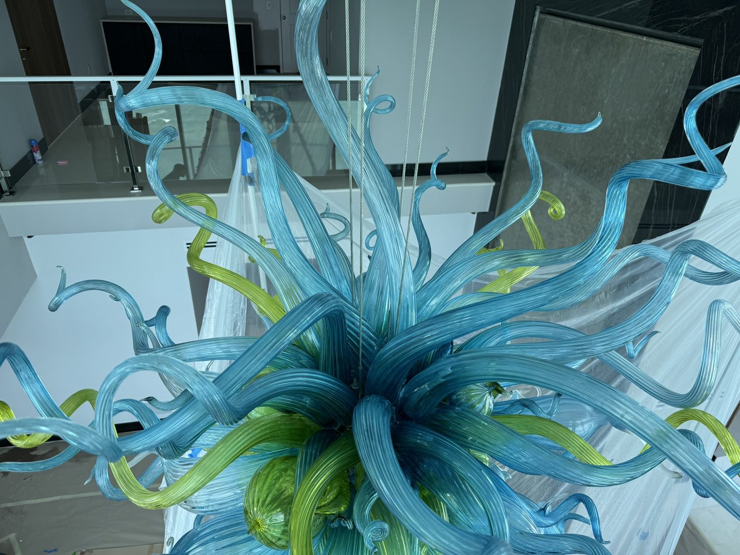 Glass tendril close-up