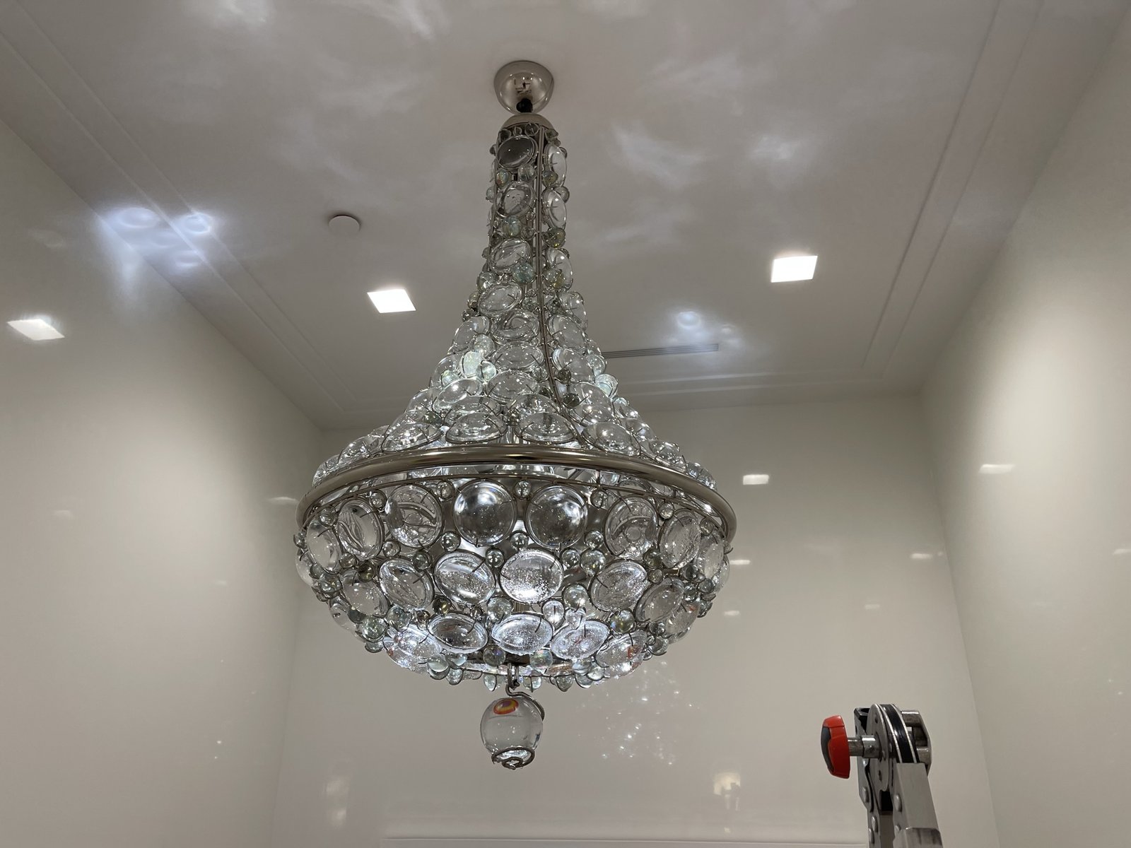Nickel bubble glass basket