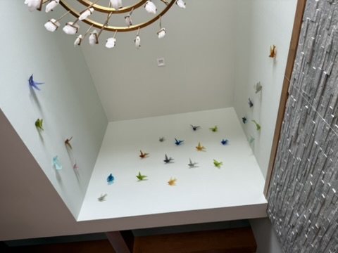 Suspended art installation