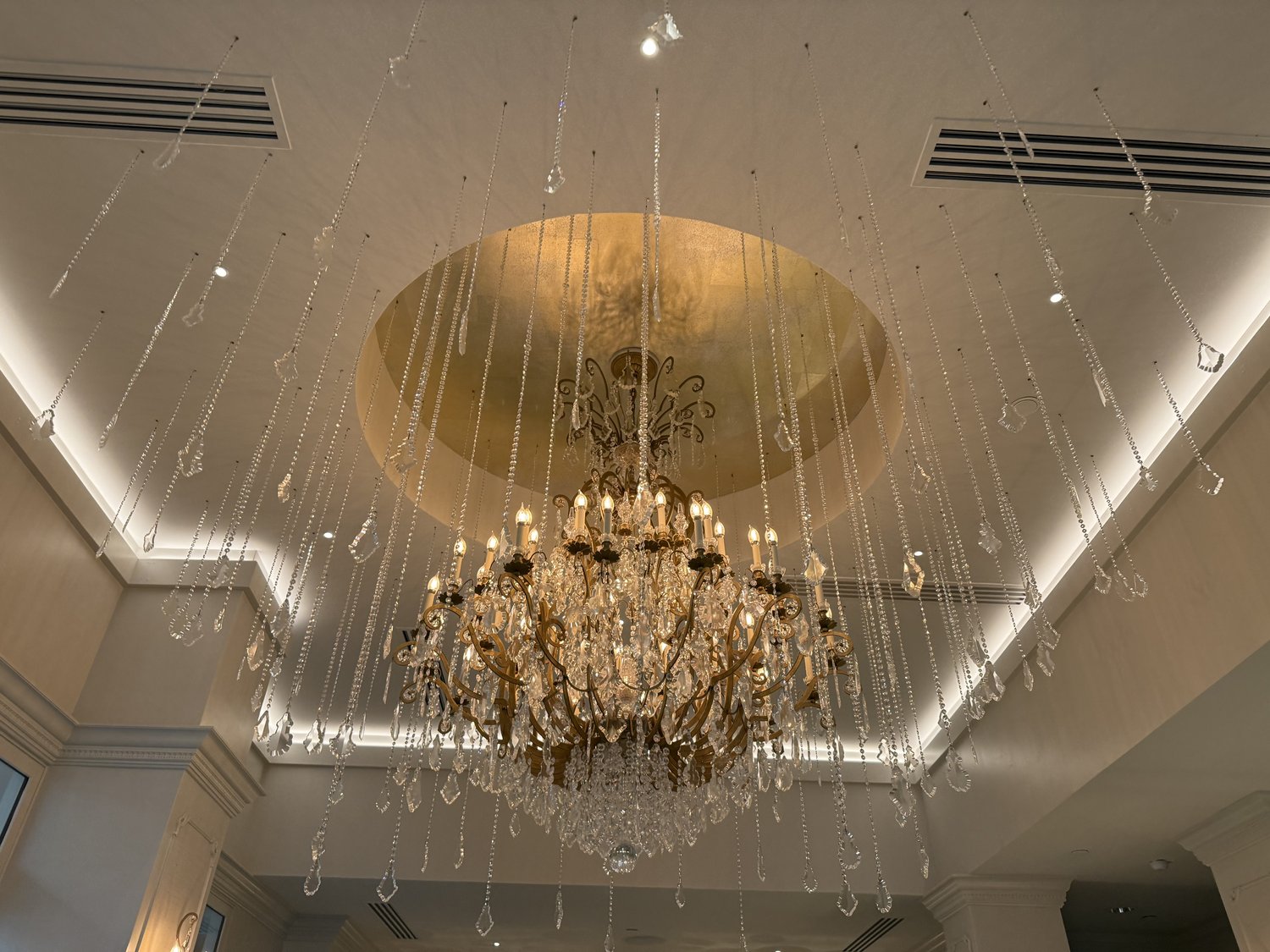 Grand Gold, residential chandelier in a Florida home
