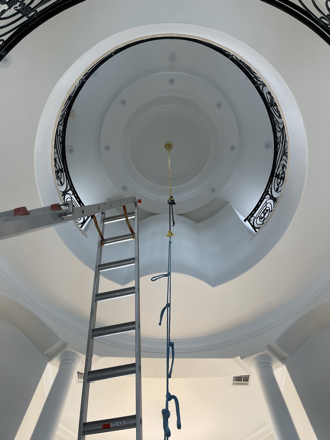 Access up into the dome