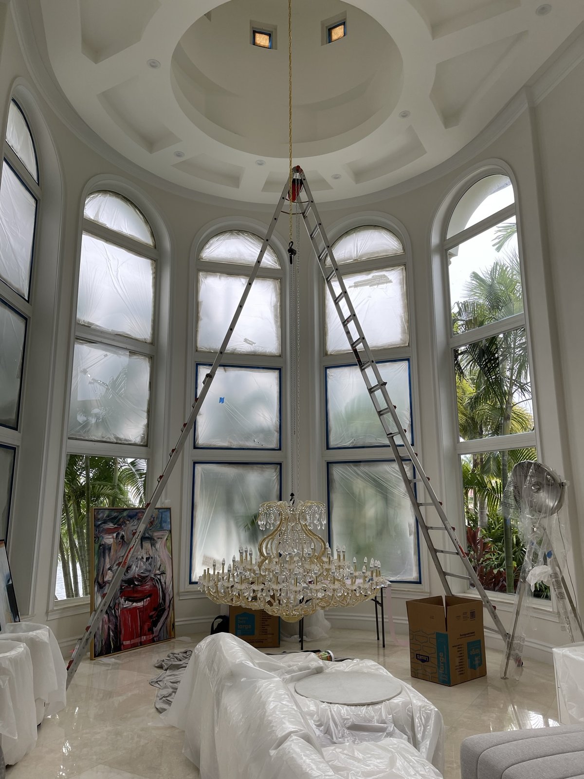 Chandelier Removal by Brightmen Chandeliers