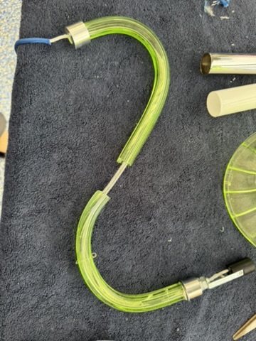 Glass arm, ready to refit